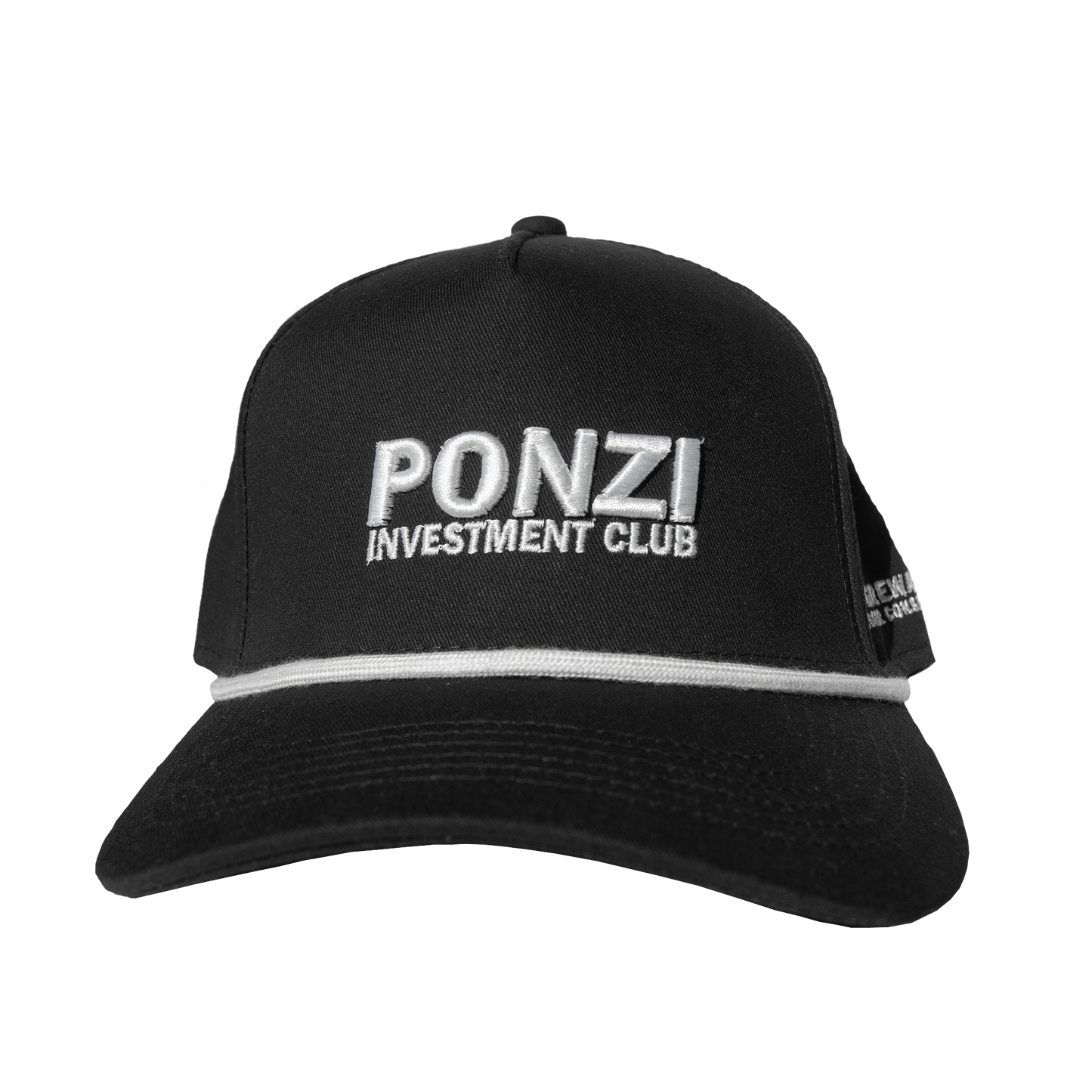 Ponzi investment club hat